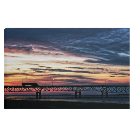 Mackinac Bridge Sunset - Canvas