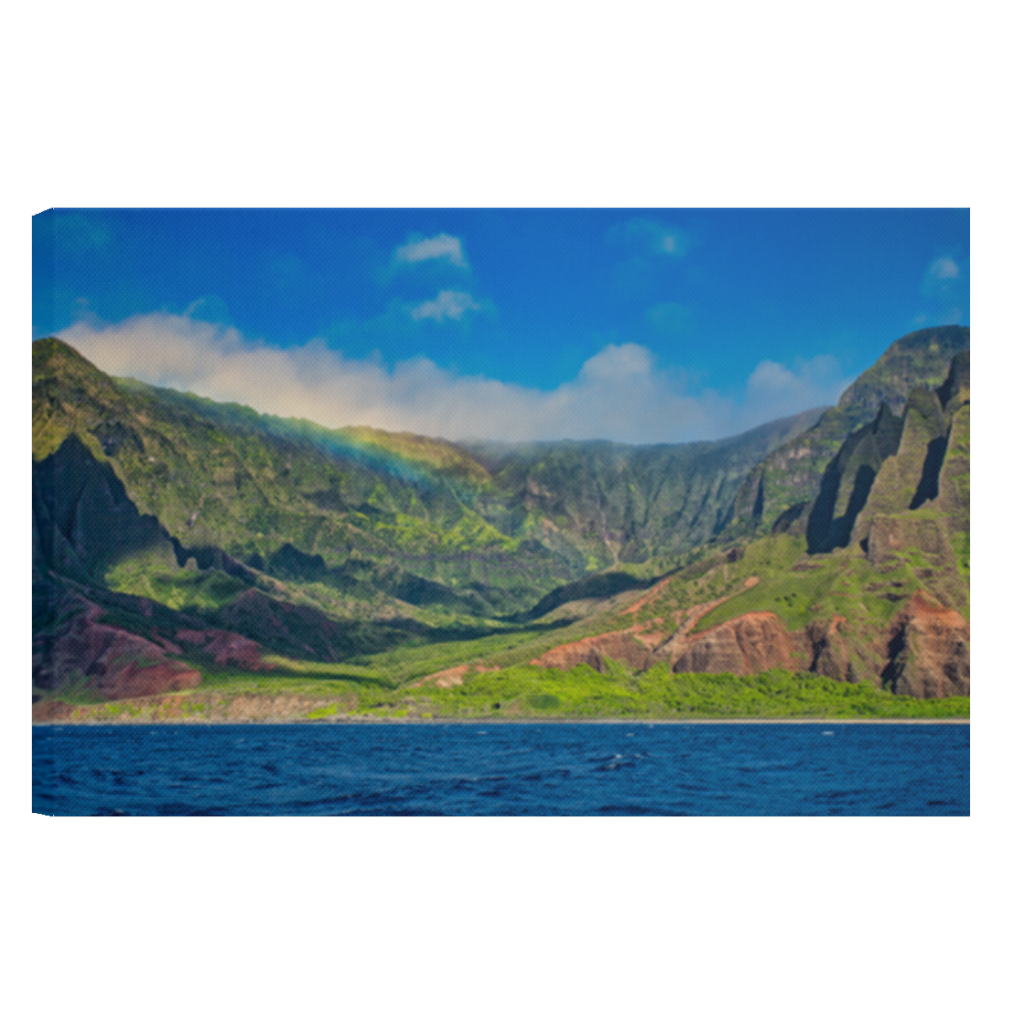 Na Pali Coast Rainbow - Canvas