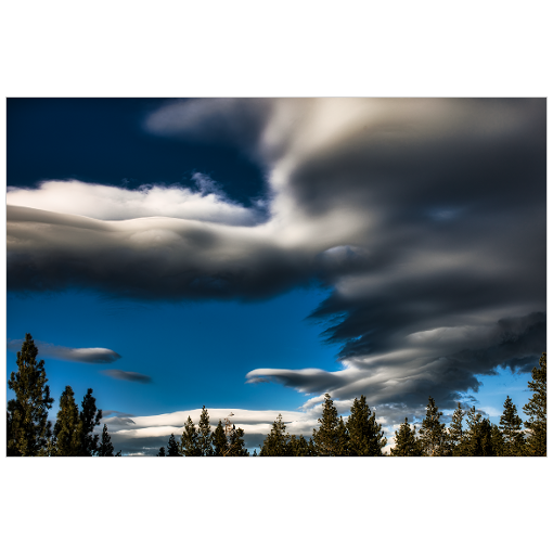 Lake Tahoe Clouds - 18x12 Print