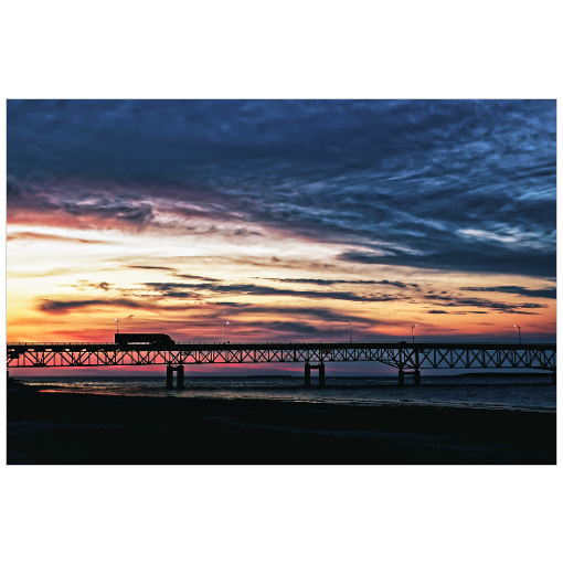 Mackinac Bridge Sunset - 18x12 Print